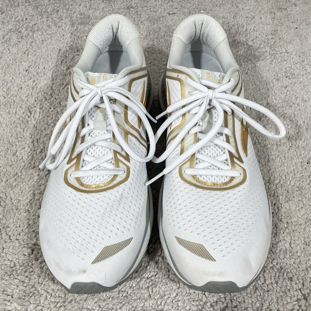 Brooks Adrenaline GTS 20 Running Shoes Womens Size 11 B White Gold 1202961B164 - Picture 5 of 10